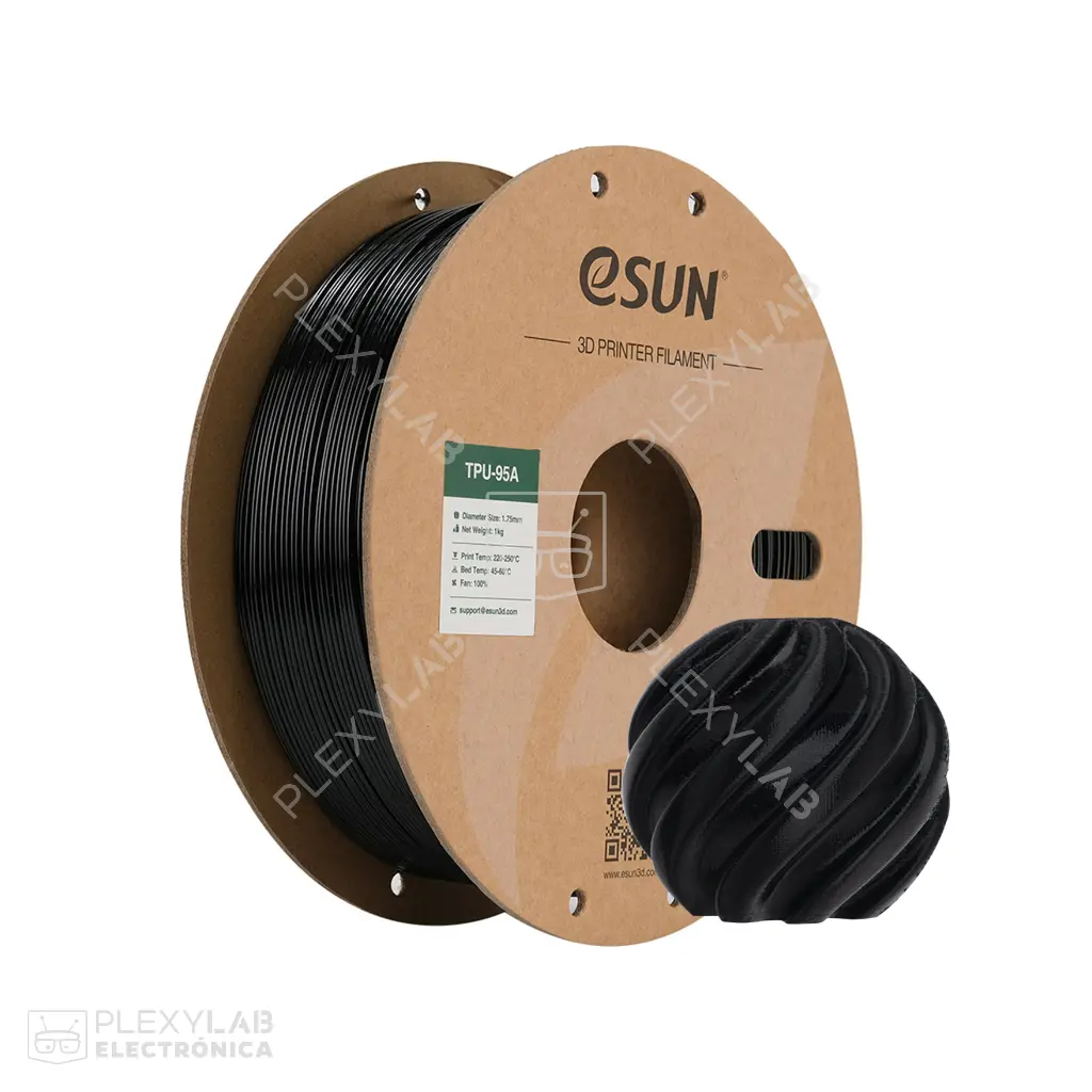 Filamento TPU-95A ESUN para impresión 3D, 1kg, 1.75mm